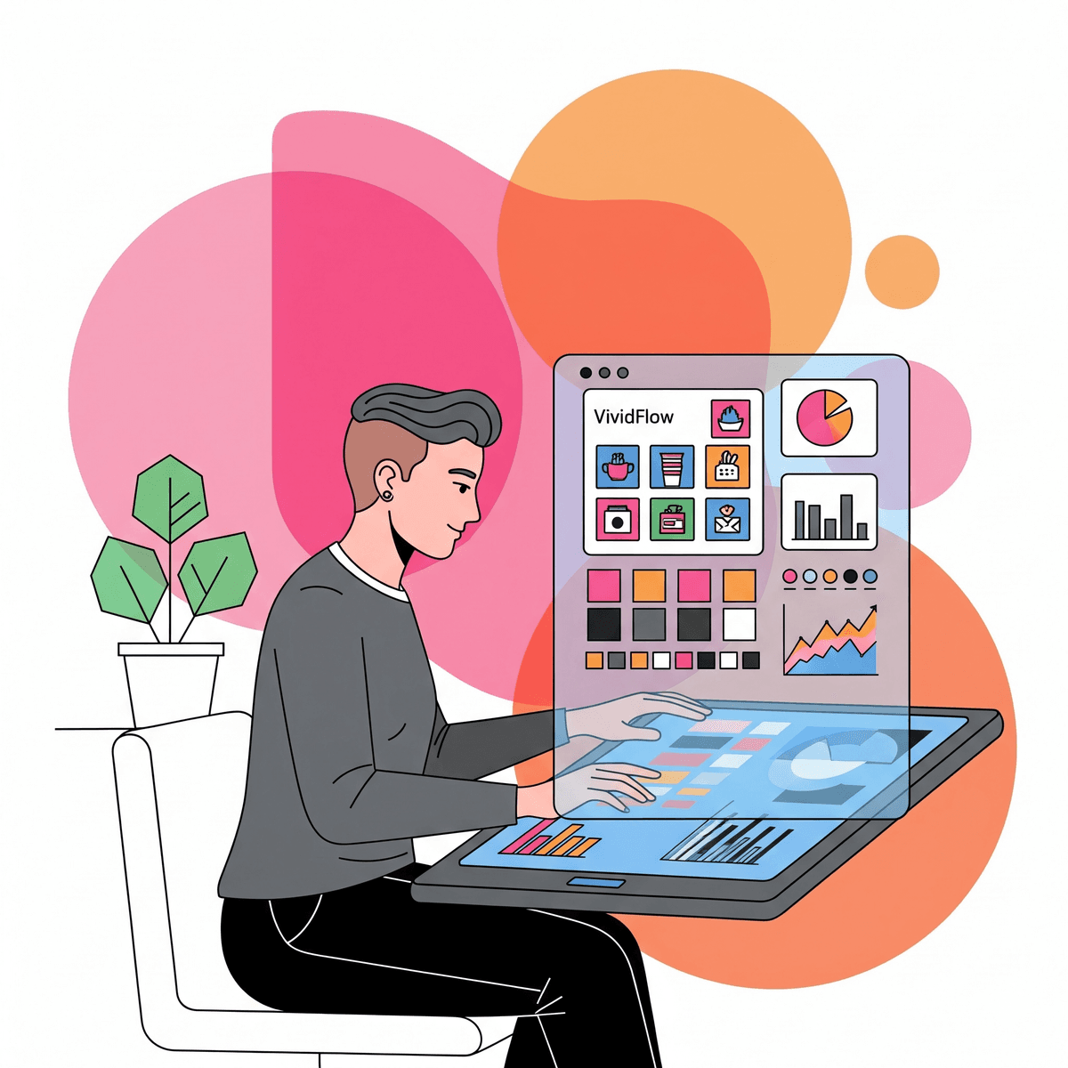 Creative team analyzing a campaign